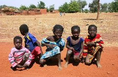 Kinder In Burkina Faso.