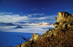 Gebirge in der Arntarktis