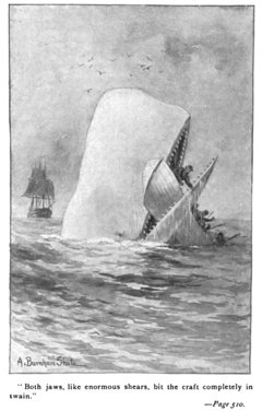 Illustration von 1892 für das Buch von Hermann Melville